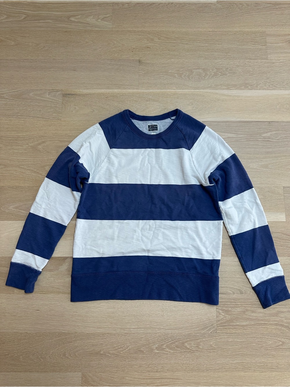 J.CREW - MENS VINTAGE LONG SLEEVE FLEECE - SIZE LARGE